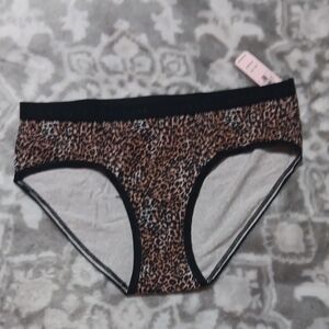 Victoria's Secret Leopard Print Bikini with Black Accents